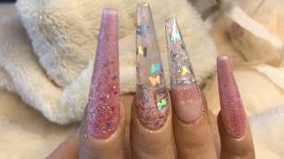 Glitterbels Acrylic Beginners Tutorial💅🏻New Glitterbels Candyfly (pink Butterflies)💅🏻So Cute 😍 screenshot 1
