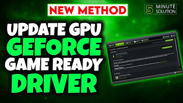 How update GPU geforce game ready driver 2024