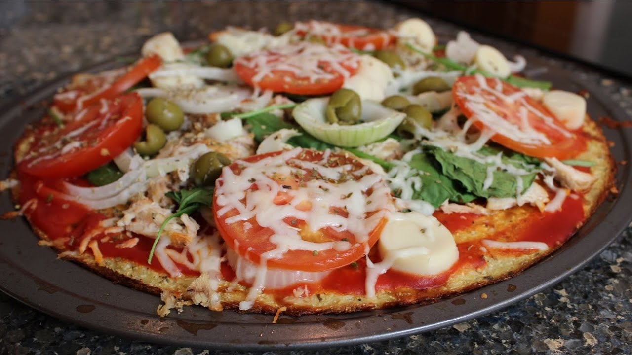Pizza de couve flor Low carb