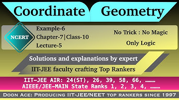 Example 6|Chapter 7|Coordinate Geometry|Maths NCERT|10th Class |#HindiExplanation|#Highmarks