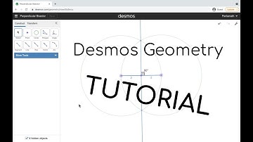 Desmos Geometry TUTORIAL (+ 1. Perpendicular Bisector Construction)