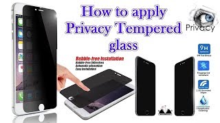 How to apply Tempered glass | Privacy Tempered glass