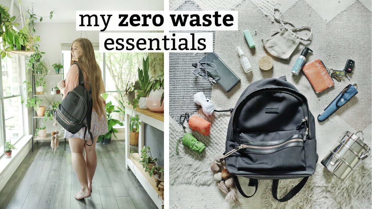 what's in my ZERO WASTE bag my zero waste essentials YouTube