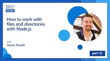 How to work with files and directories with Node.js [12 of 26] | Node.js for Beginners