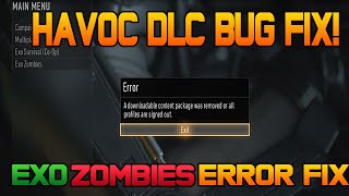 Call Of Duty: Advanced Warfare | HOW TO FIX EXO ZOMBIES ERROR ANY DLC ERROR FIX EASY & FAST!