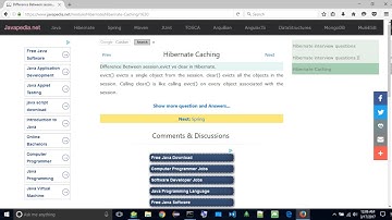 Difference Between session.evict vs clear in Hibernate. | javapedia.net