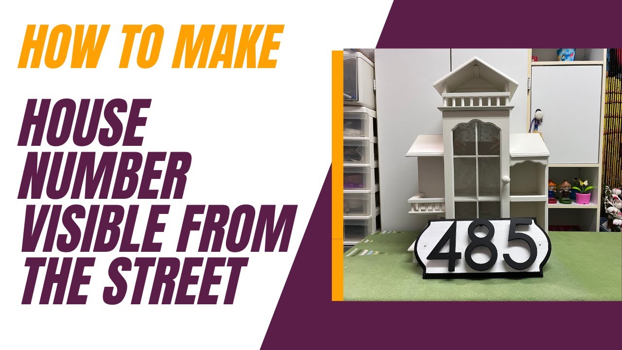How to Make House Number Visible From The Street YouTube