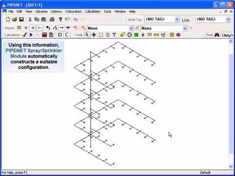 pipenet spray sprinkler module tutorial