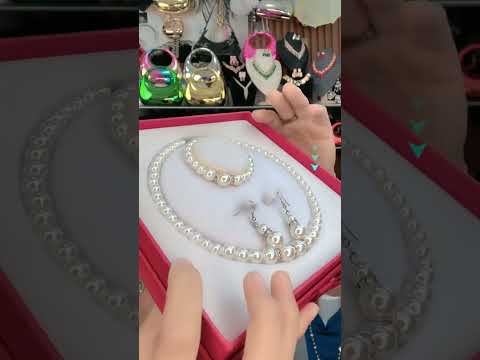 Set Dây Chuyền Ngọc Lục Bảo | Phụ Kiện Mê Áo Dài