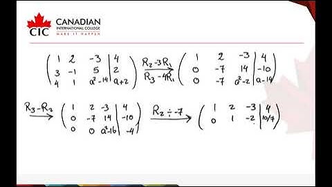 Solvability of system of linear equations