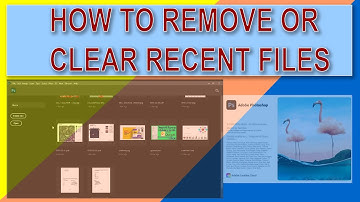 How to Remove or Clear Recent file from Photoshop CC 2021 | Clear Photoshop CC Recent files easily
