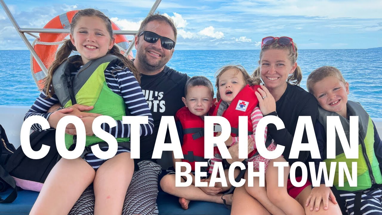 Costa Rica BEACH TOWN with 4 Kids (Visiting Sámara, Costa Rica) YouTube