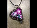 Wire Wrap heart pendant