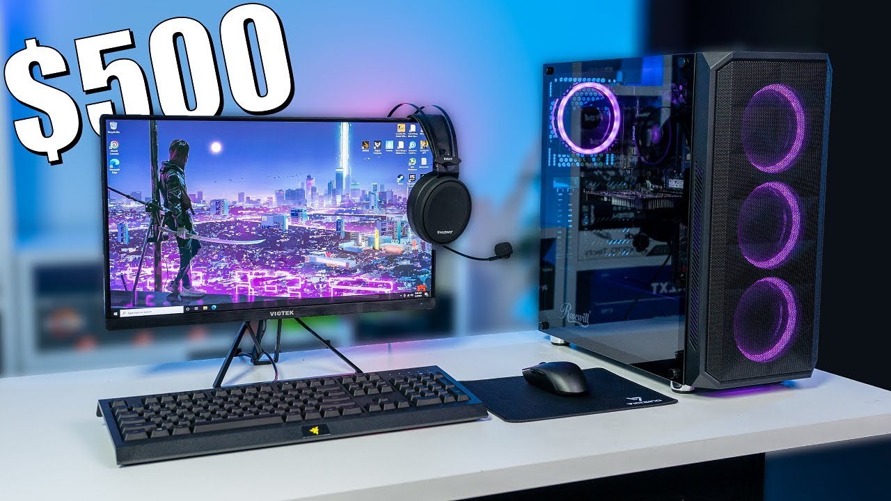 pakket Onophoudelijk Autonoom $500 FULL PC Gaming Setup Guide (With Upgrade Options) - YouTube