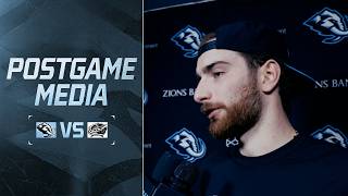 Nick Schmaltz, Sebastian Cossa and André Tourigny | 10.03 Postgame Media