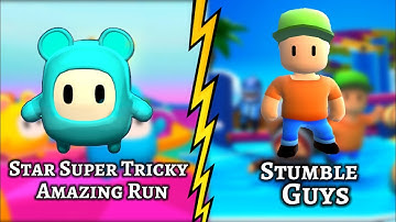 Star Super Tricky Amazing Run Vs Stumble Guys || Which Is The Best Game - Android Gameplay #viral