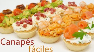 EASY and FAST CANAPES | 5 great appetizers for CHRISTMAS.  MAKE THEM AND SHOW!