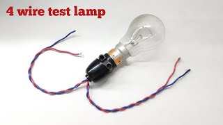 4 wire series test lamp |चार तार वाला सीरीज टेस्ट लैंप बनाने का सिंपल तरीका by SK