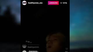 Baekhyun Live on Instagram (Sing 'on the road')