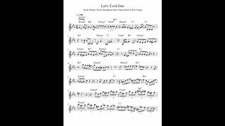 Let's Cool One - Jacob Chung's Tenor Saxophone Solo Transcription