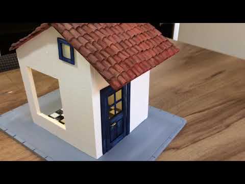 Diy Aktiveleri 🏠 Karton ve Strafordan Gerçekçi Işıklı Minyatür Ev Yapımı
