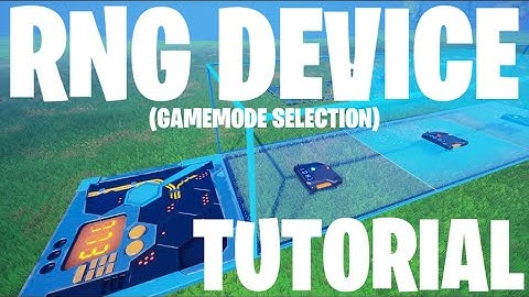 HOW DOES THE RNG DEVICE WORK? | Fortnite Creative (Gamemode Selection)
