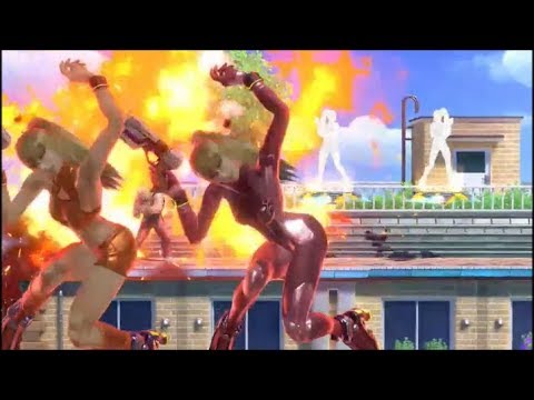 スマブラSP ゼロスーツサムス　炎エフェクト　手前やられ