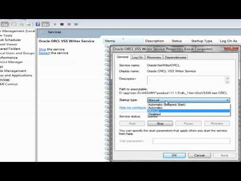 ORACLE :how to open and close oracle database 11g.FLV - YouTube