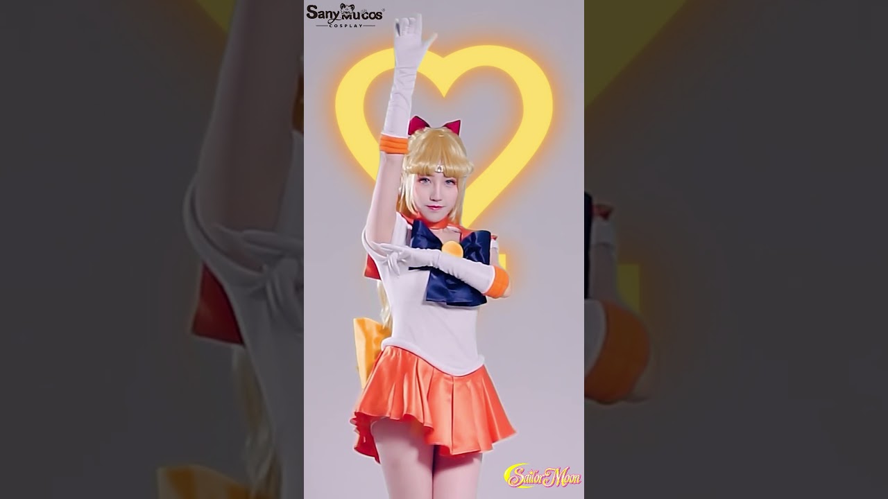 【SanyMuCos】Sailor Venus Minako Aino Battle Suit Cosplay Costume Detail Show