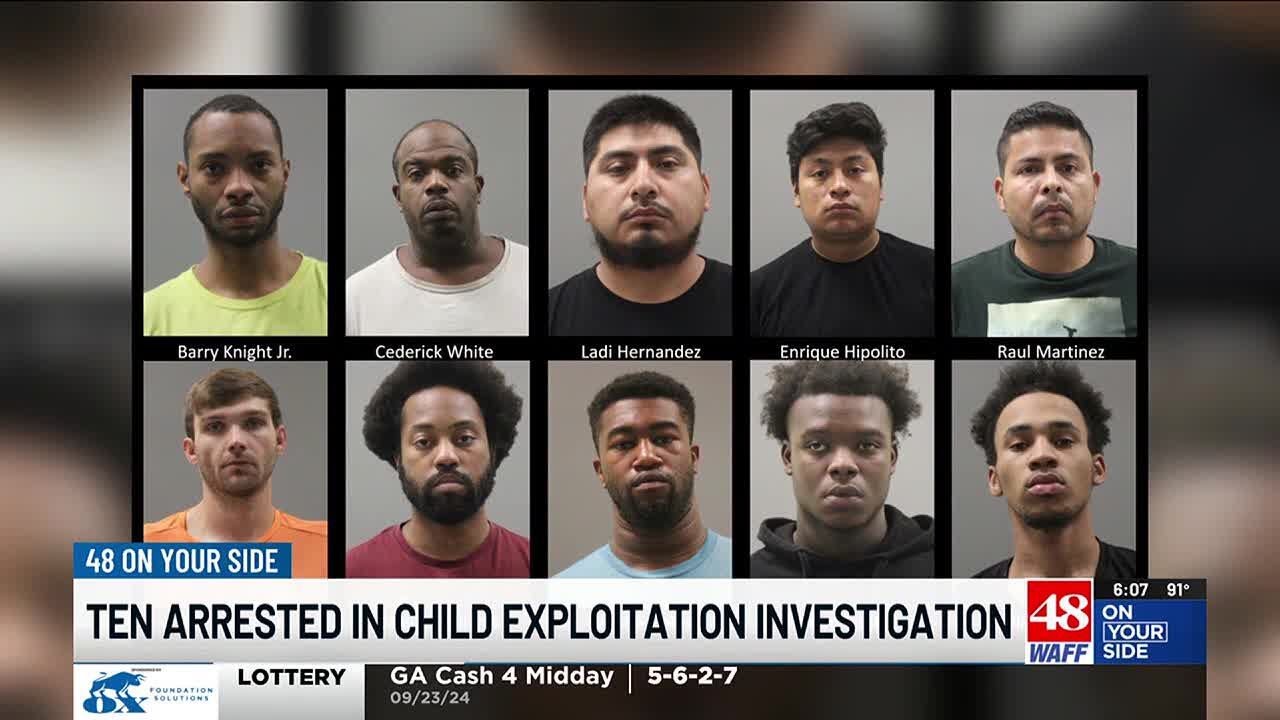 Nearly a dozen arrested after child exploitation investigation - YouTube