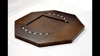 Crokinole Board with Discs Stored in the Back!