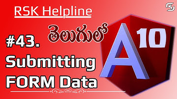 #Angular10 in Telugu #43  Submitting FORM Data in #Angular10 in Telugu
