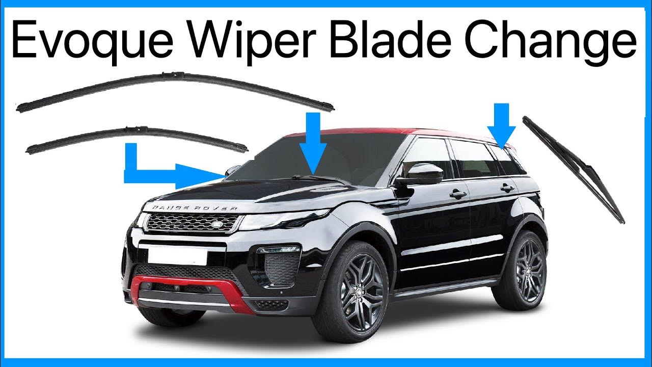 How to replace the wiper blades (front&rear) on Range Rover Evoque