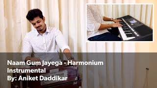 Naam Gum Jayega  Aniket Daddikar  Harmonium Instrumental  Unplugged Version With Keyboard