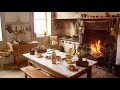 Ambienceasmr 18th century kitchen  fireplace 5 hours