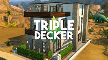 The Sims 4 House Building - Triple Decker - Speed Build