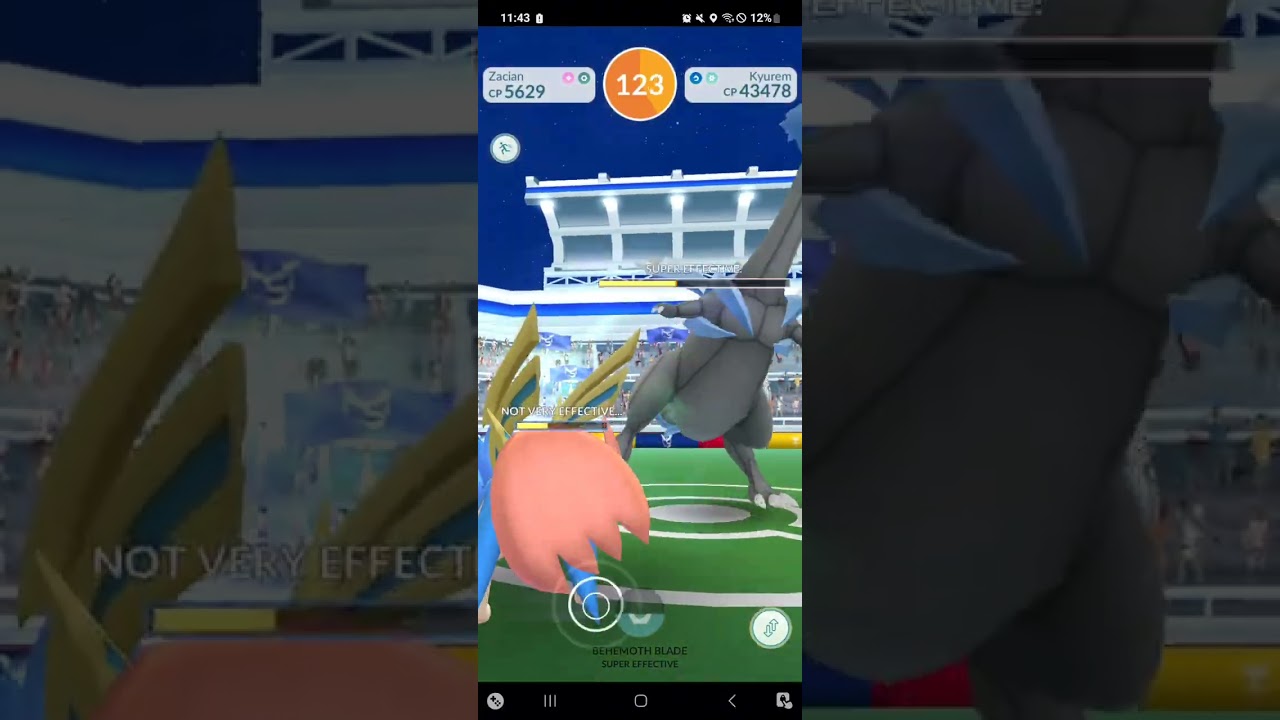 Kyurem Solo 🗡️ (No Weather Boost, 4 Seconds Left, Dragon Breath/Dragon Claw)