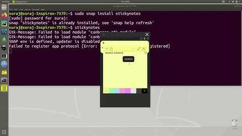 How To Install Sticky Notes In Ubuntu Linux