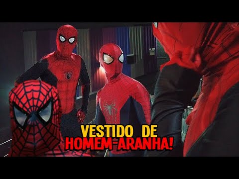 FUI ASSISTIR HOMEM-ARANHA 3: SEM VOLTA PARA CASA VESTIDO DE HOMEM ARANHA