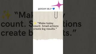 ✨ “Make today count. Small actions create big results.”#MakeTodayCount #DailyMotivation #Mindset