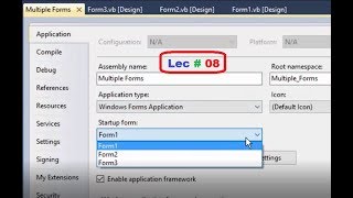 Handle Multiple Forms in Vb.net Urdu/Hindi