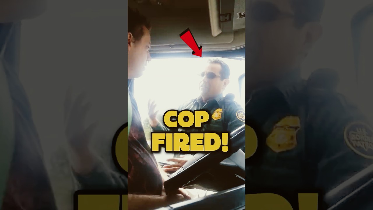 Полицейский УВОЛЕН после того, как РАЗБИЛ окно грузовика при НЕЗАКОННОМ аресте!