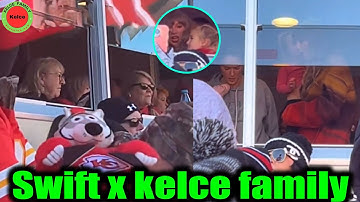 Taylor Swift, Donna kelce, Andrea & Kylie Kelce cheer Travis Kelce’s suite for today’s Chiefs game