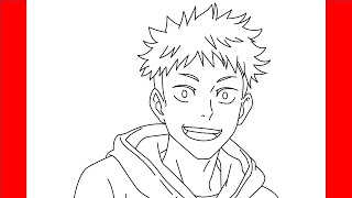 How To Draw Yuji Itadori From Jujutsu Kaisen - Step By Step Drawing