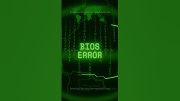 BIOS ERROR   Retro CRT green screen glitch text animation