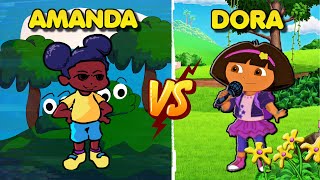 Friday Night Funkin&#39; - Amanda the Adventurer vs Dora the Explorer V2 (Unlikely Rivals)