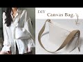 DIY 데일리로 메기 좋은 캔버스백 만들기 / canvas bag, shoulder bag, tote bag tutorial / sewing for beginnersㅣs.sand