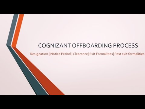 COGNIZANT EXIT PROCESS #cts #resignation #offboarding #noticeperiod #separation @Odia Engineer