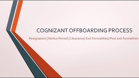 COGNIZANT EXIT PROCESS #cts#resignation #offboarding #noticeperiod #separation @odia_engineer