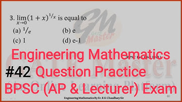 #42 Daily Question Practice of Engineering Mathematics for BPSC (Assistant Professor & Lecturer)